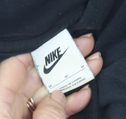 Mens UK Size M Nike Black Pullover Hoodie