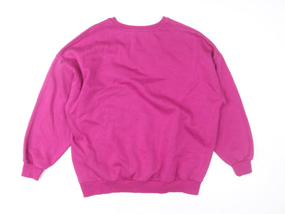 Womens UK Size M George Pink Pullover Sweatshirt