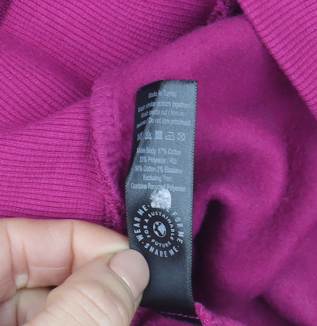 Womens UK Size M George Pink Pullover Sweatshirt
