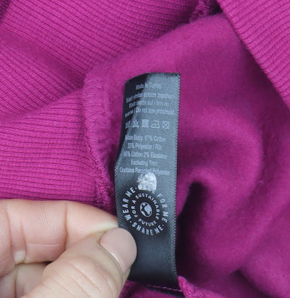 Womens UK Size M George Pink Pullover Sweatshirt