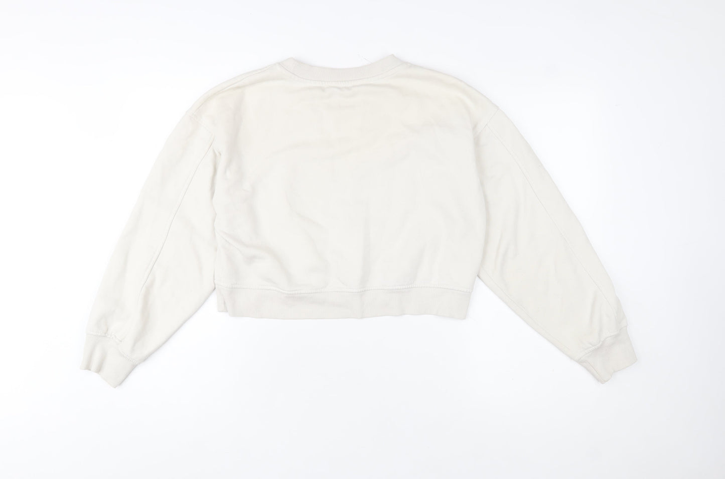 Womens UK Size S Zara Beige Pullover Sweatshirt
