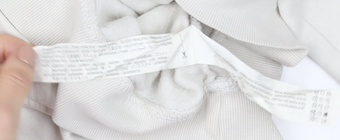 Womens UK Size S Zara Beige Pullover Sweatshirt