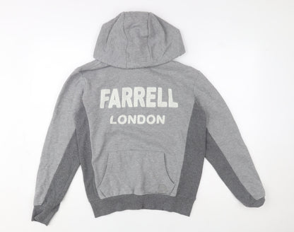 Mens UK Size S Farrell London Grey Pullover Hoodie
