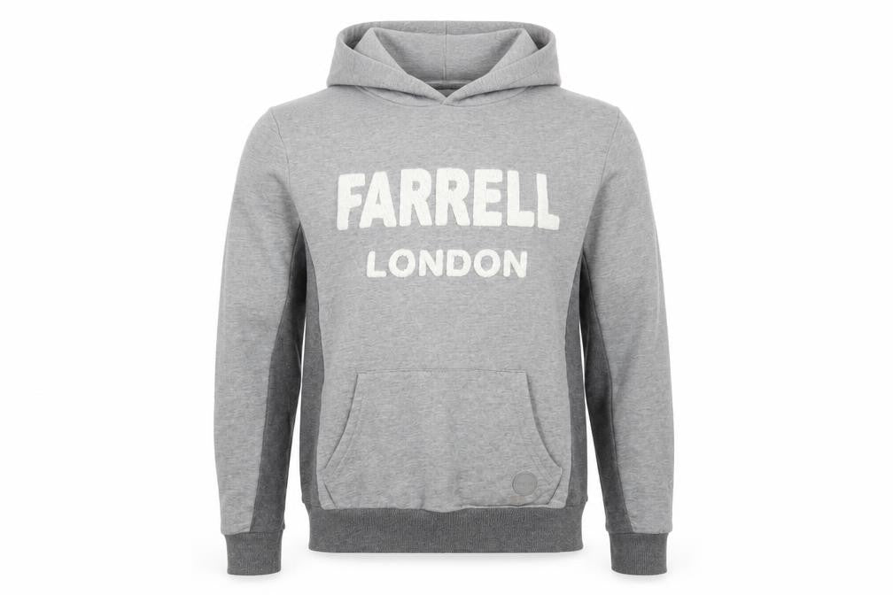 Mens UK Size S Farrell London Grey Pullover Hoodie