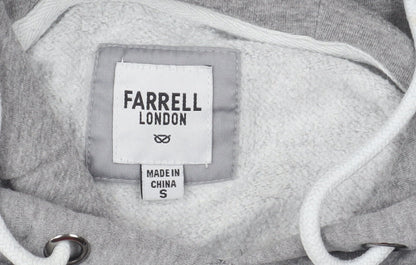 Mens UK Size S Farrell London Grey Pullover Hoodie