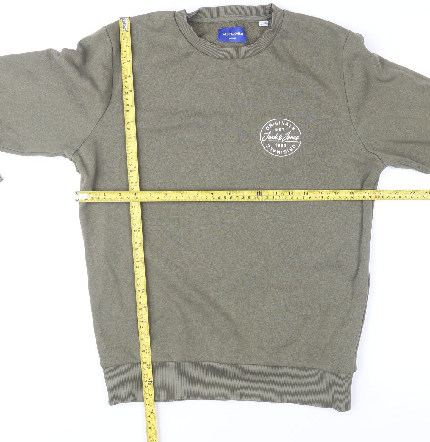 Mens UK Size S JACK & JONES Green Pullover Sweatshirt