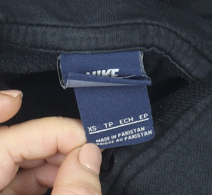 Mens UK Size XS Nike Black Pullover Hoodie