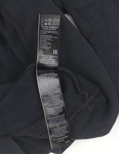 Womens UK Size 10 Marks and Spencer Black Pullover Sweatshirt