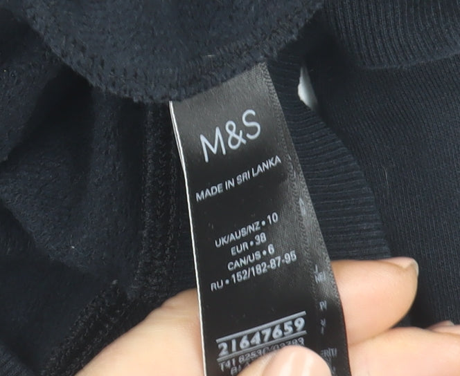 Womens UK Size 10 Marks and Spencer Black Pullover Sweatshirt