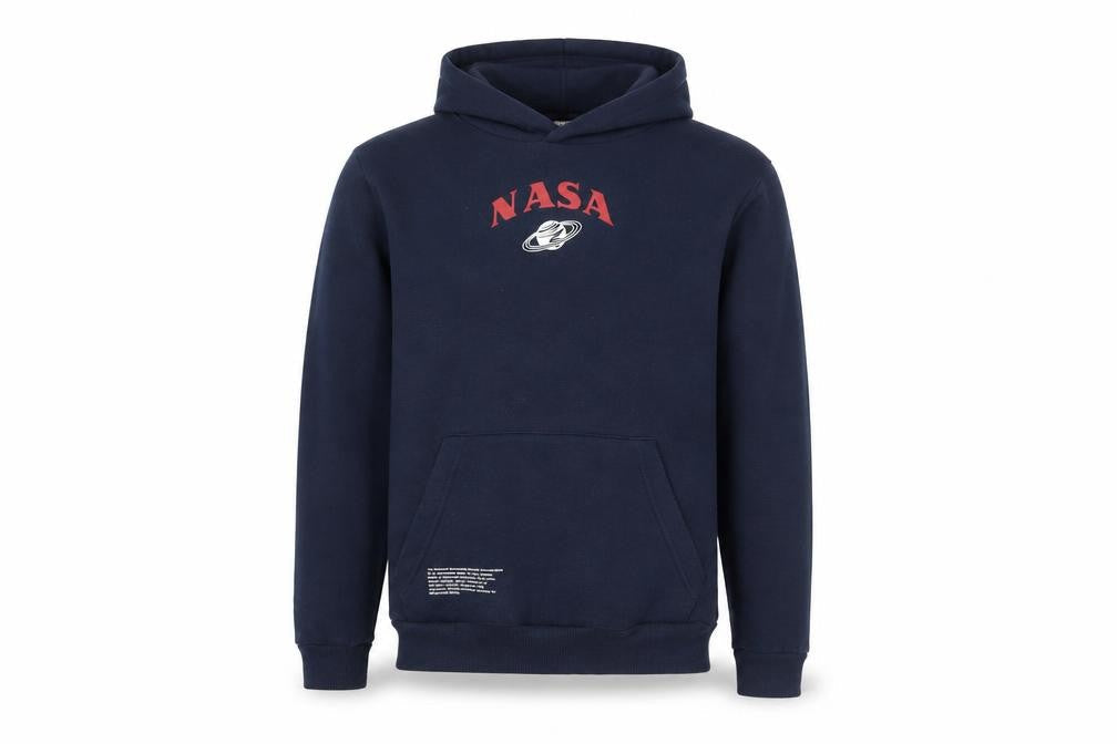 Mens UK Size XS NASA Blue Pullover Hoodie