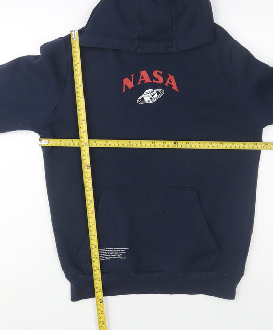 Mens UK Size XS NASA Blue Pullover Hoodie