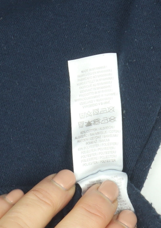 Mens UK Size XS NASA Blue Pullover Hoodie