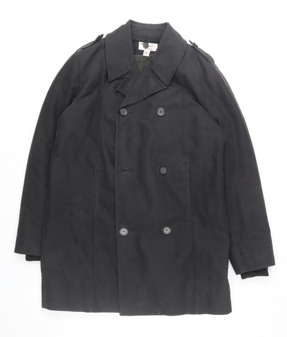 Mens UK Size L Original Penguin Black Pea Coat