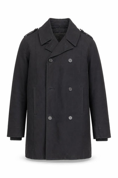 Mens UK Size L Original Penguin Black Pea Coat