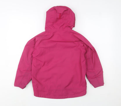 Girls UK Size 6 Years Quechua Pink Rain Coat