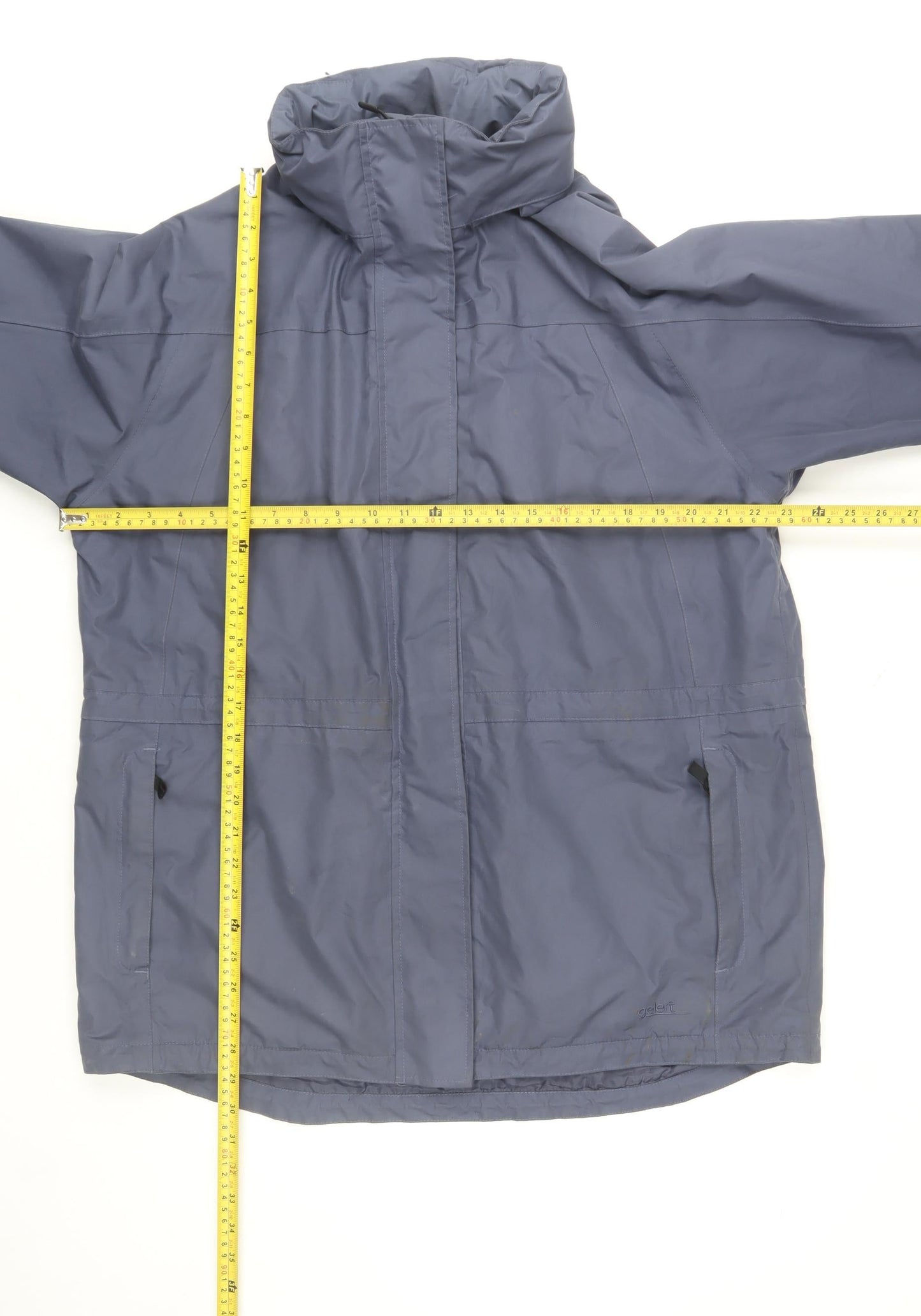 Gelert Womens Blue Waterproof Hooded Rain Coat Jacket Size 16