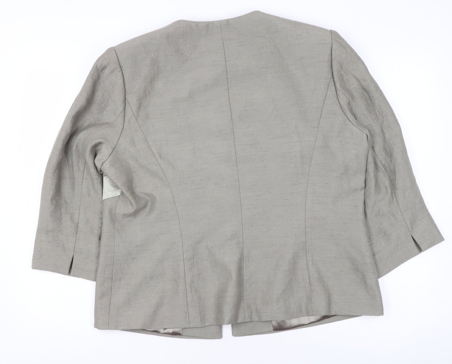 Jacques Vert Women’s Grey Size 18 Tailored Suit Jacket