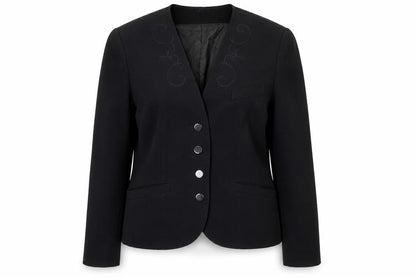 Womens UK Size 12 Betty Barclay Regular Black Blazer