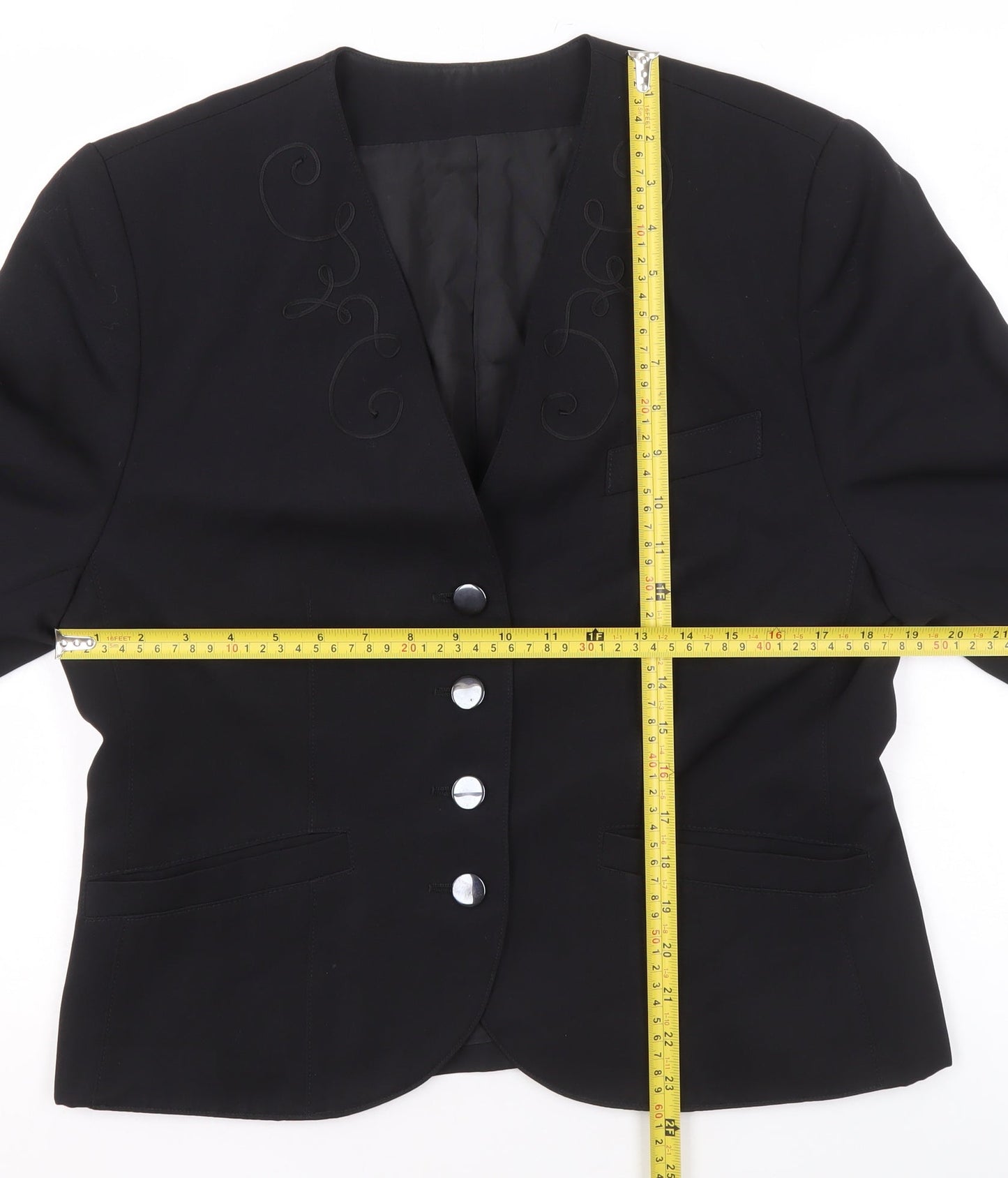 Womens UK Size 12 Betty Barclay Regular Black Blazer