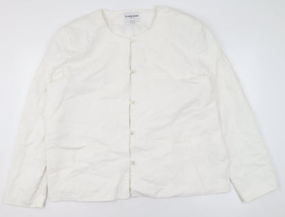 Womens UK Size 16 Claire Rose Regular White Blazer