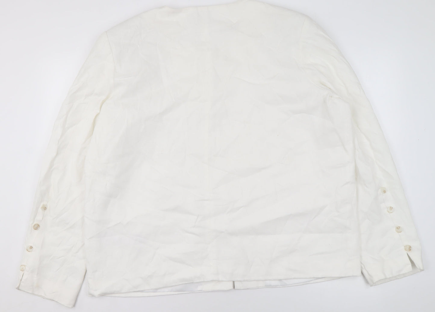 Womens UK Size 16 Claire Rose Regular White Blazer