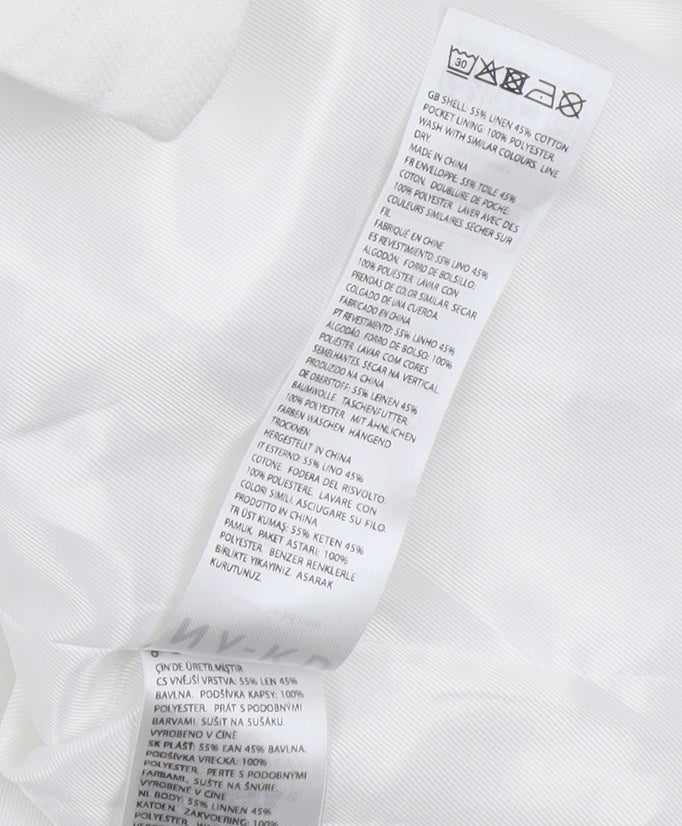 Womens UK Size 16 Claire Rose Regular White Blazer