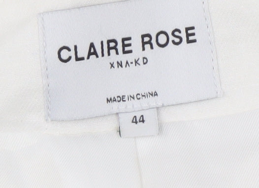Womens UK Size 16 Claire Rose Regular White Blazer