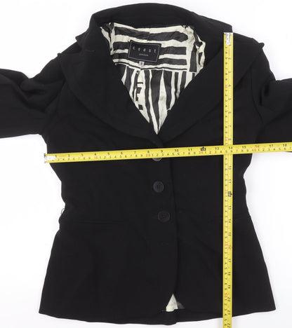 Coast Women's Black Size 8 Tailored Blazer Jacket