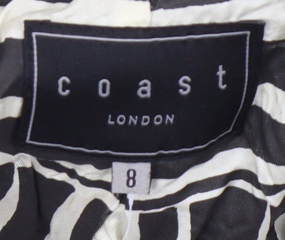 Coast Women's Black Size 8 Tailored Blazer Jacket