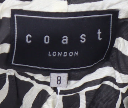 Coast Women's Black Size 8 Tailored Blazer Jacket