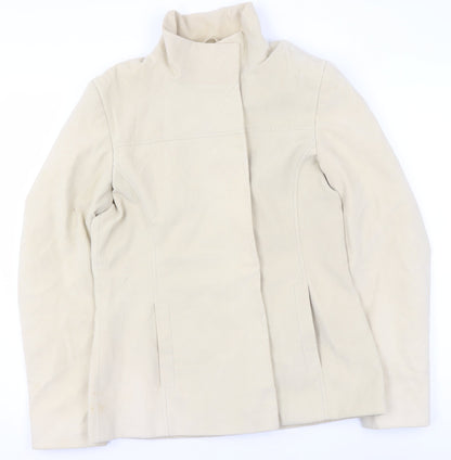 Womens UK Size 12 Dorothy Perkins Beige Basic Jacket