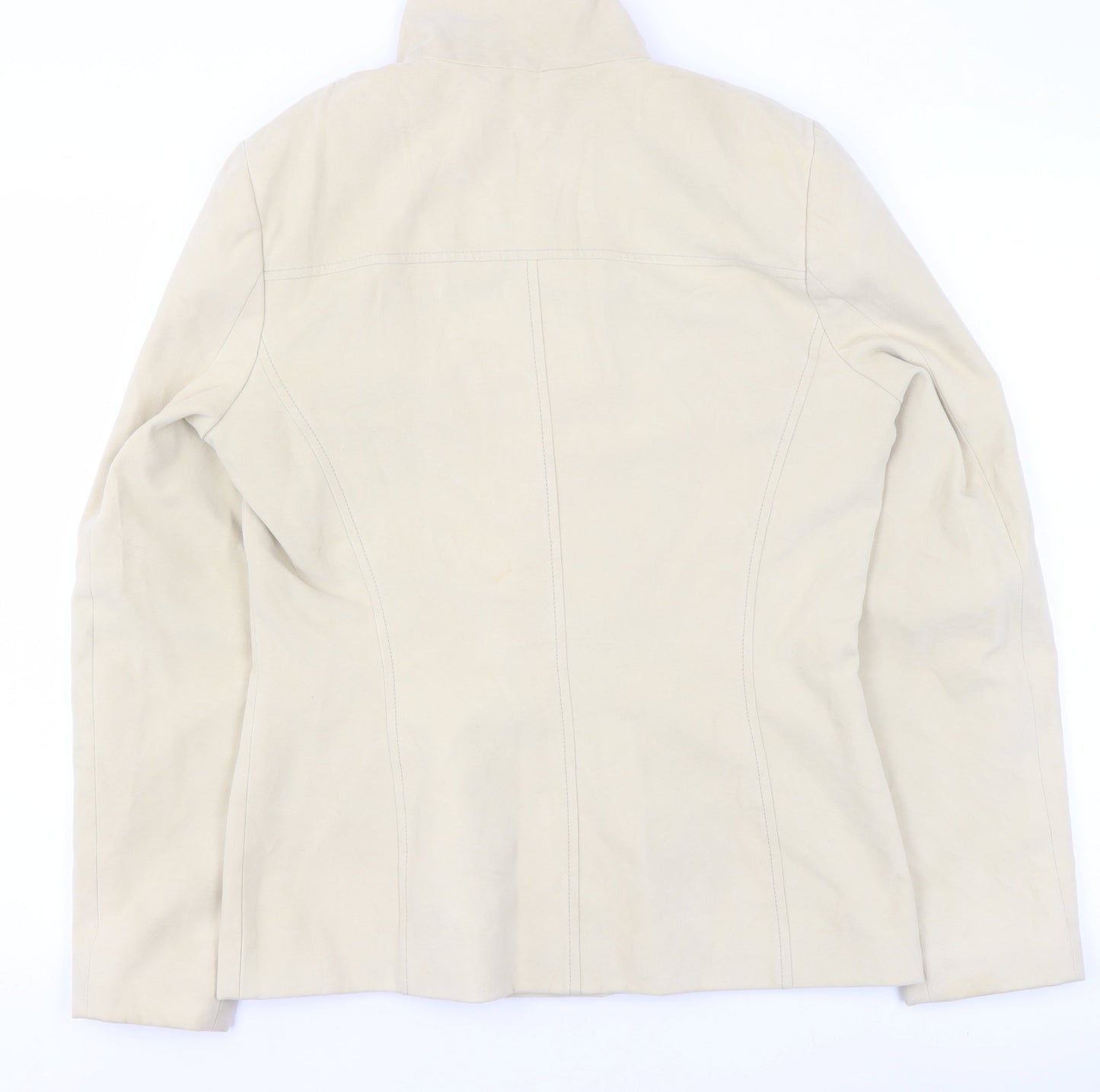 Womens UK Size 12 Dorothy Perkins Beige Basic Jacket