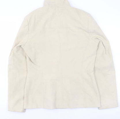 Womens UK Size 12 Dorothy Perkins Beige Basic Jacket