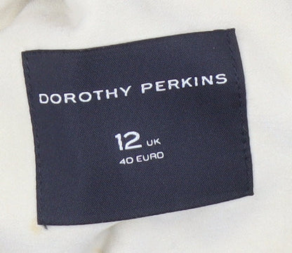 Womens UK Size 12 Dorothy Perkins Beige Basic Jacket