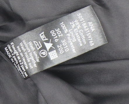 George Women's Black Blazer UK 18 Regular Fit One Button Lined Jacket