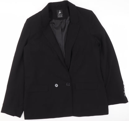 Atmosphere Women Black Size 14 Classic Single-Breasted Blazer