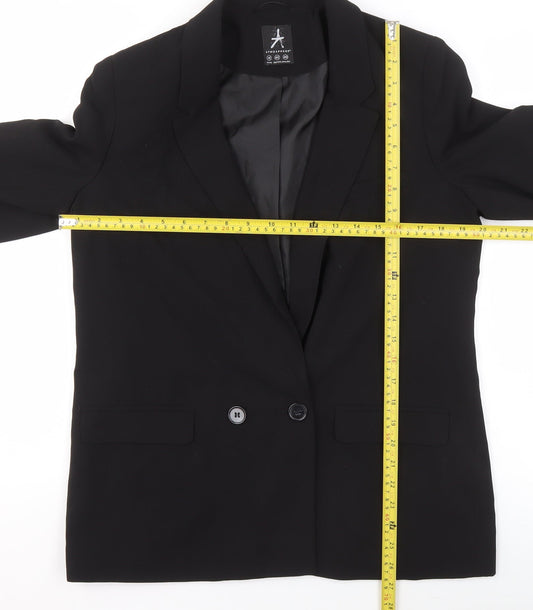 Atmosphere Women Black Size 14 Classic Single-Breasted Blazer