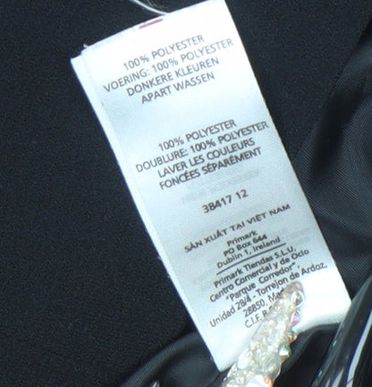 Atmosphere Women Black Size 14 Classic Single-Breasted Blazer