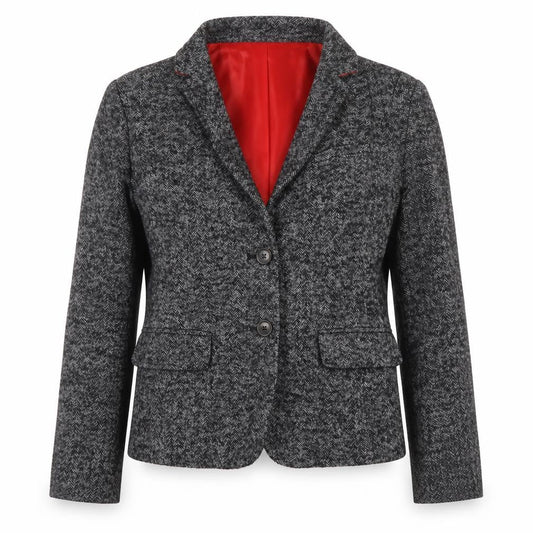 Gap Women’s Grey Wool Blend Modern Blazer UK 6 Classic Style