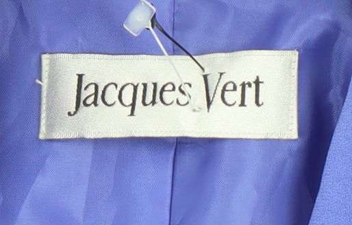Jacques Vert Women Blue Size 16 Classic Single-Breasted Blazer