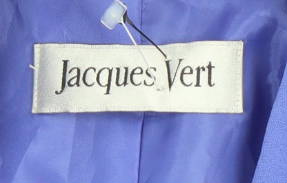 Jacques Vert Women Blue Size 16 Classic Single-Breasted Blazer