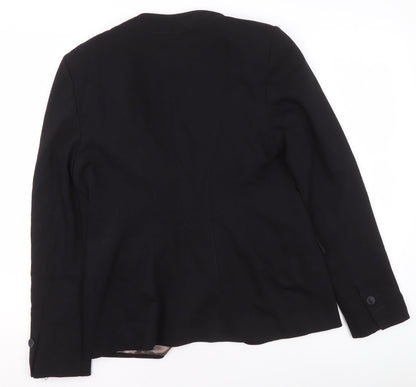 Next Women Black Size 12 Classic One-Button Blazer Jacket