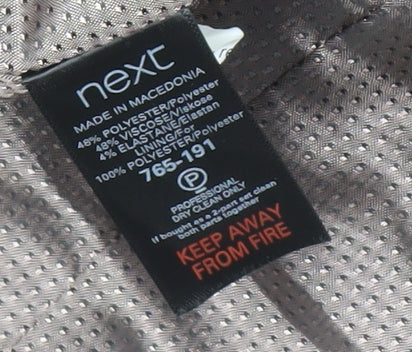 Next Women Black Size 12 Classic One-Button Blazer Jacket