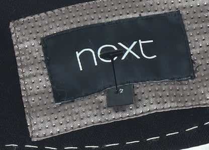 Next Women Black Size 12 Classic One-Button Blazer Jacket