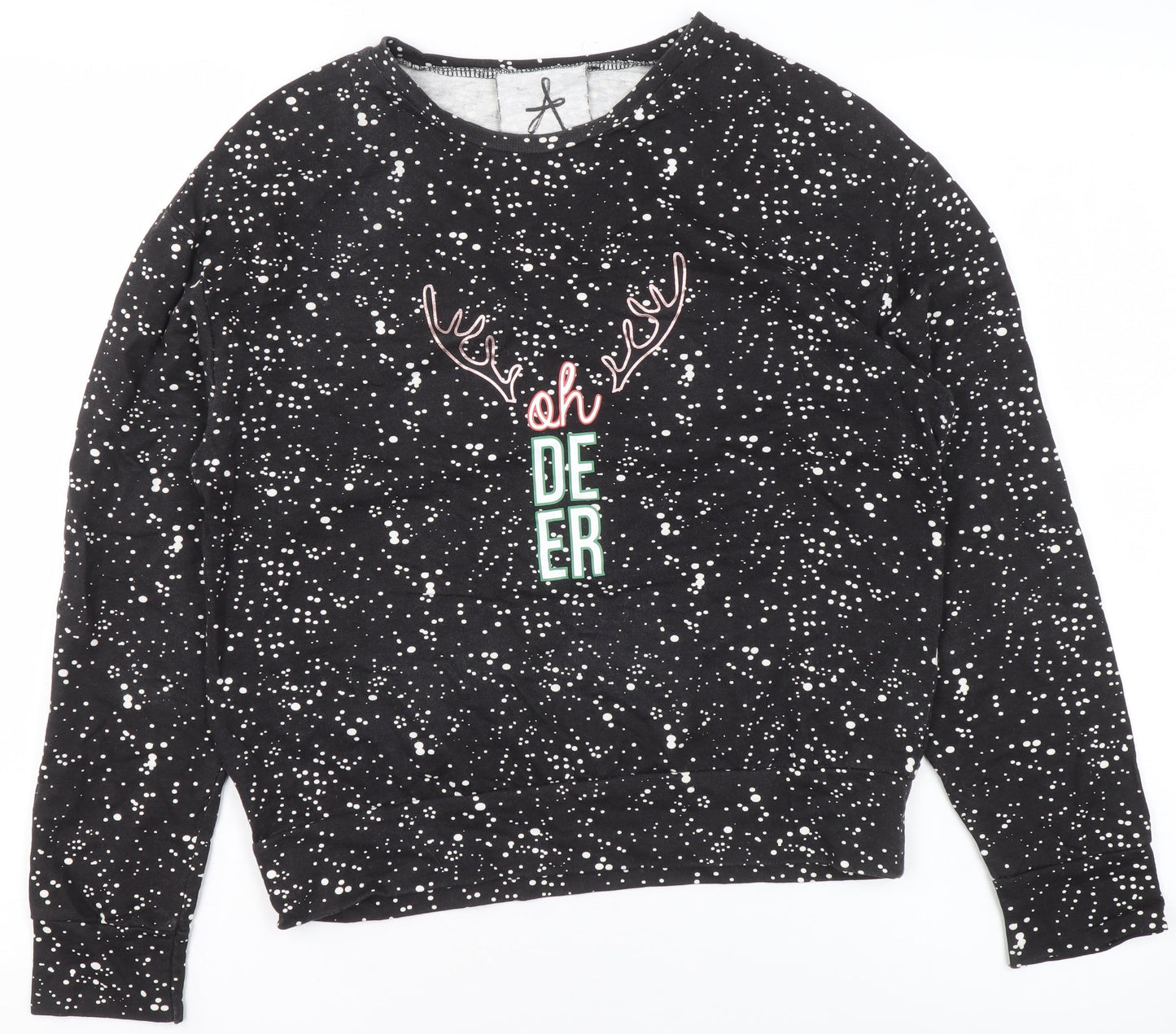Womens UK Size 6 Atmosphere Black Pullover Sweatshirt