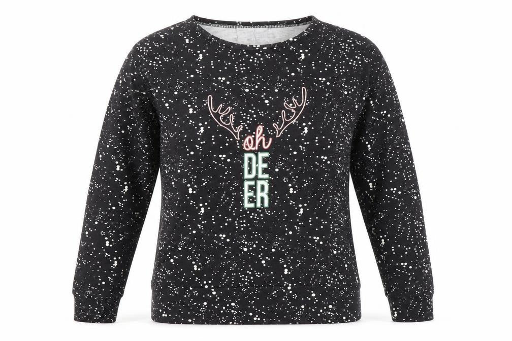 Womens UK Size 6 Atmosphere Black Pullover Sweatshirt
