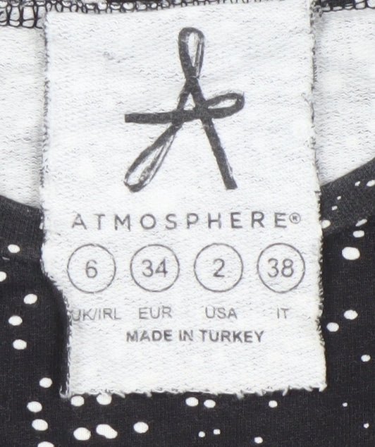 Womens UK Size 6 Atmosphere Black Pullover Sweatshirt