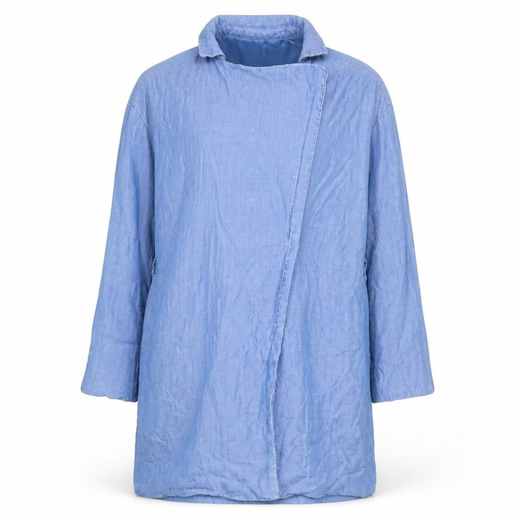 Womens UK Size S Monki Blue Overcoat
