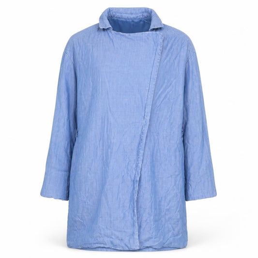 Womens UK Size S Monki Blue Overcoat