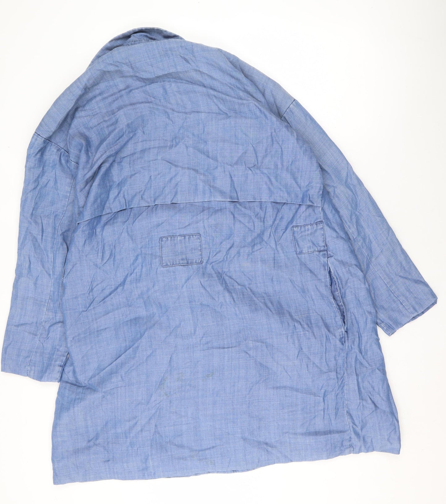 Womens UK Size S Monki Blue Overcoat
